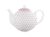 Порцеланов чайник на точки в пастелно розово 1 литър Isabelle Rose