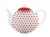 Порцеланов чайник Polka dot red 1 литър Isabelle Rose